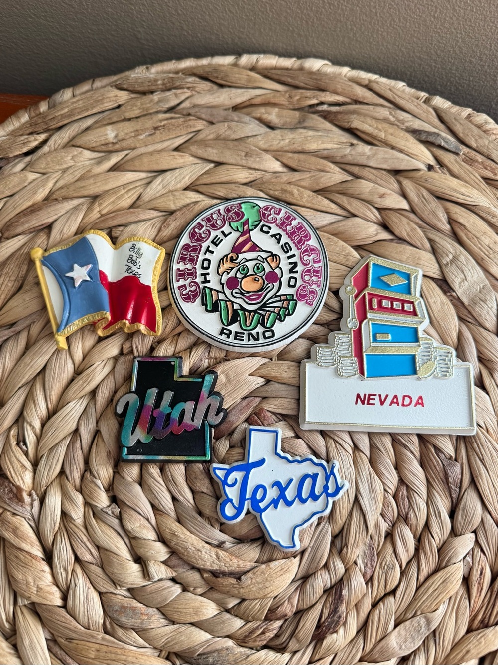 Vintage Fridge Magnets - Rubber & Plastic USA Magnets - 80’s & 90’s Magnets